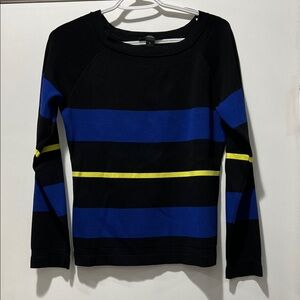 INC International Concepts Black Long Sleeve Top